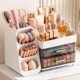 thumbnail image 1 of Organizador de maquillaje Asdbko de gran capacidad, soporte blanco para brochas, 1 of 7