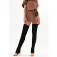 thumbnail image 4 of Womens Black Winter Leg Warmers Over the Knee High Socks Knit Stockings Gift, 4 of 4