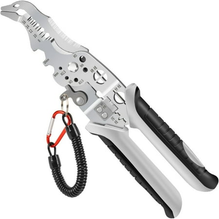 

Sure here‘s an enhanced product title for listing: High-Quality Reliable Black Multifunctional Electrician Wire Stripper with Non-slip Handle - Essential Tool for Efficient Cable Strippi