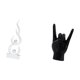 thumbnail image 5 of Escultura Moderna De Resina Con Gesto De Llama, Estatua Creativa De Dedo De Fuego, Adorno Para Oficina, Patio, Estantería, Apartamento, Dormitorio, Decoración, Regalo, 5 of 8