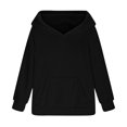thumbnail image 6 of Dgankt Hoodies for Girls Middle Big Hooded Sweatshirt Long Sleeve Pullover Fleece Jacket for 4-13 Years, 6 of 8