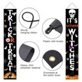 thumbnail image 5 of Halloween Ghost Banners Welcome Halloween Decorations Outdoor Halloween Hanging Sign for Front Door Trick Or Treat Banners Porch Signs Outside Yard fireplaces Party Supplies, 5 of 6
