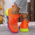 thumbnail image 6 of Women's Lace Up Walking Shoes Breathable Ultra Lightweight Sport Casual Ladies Girls Fashion Platform Sneakers, 6 of 7