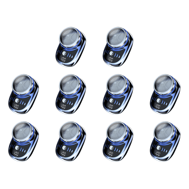 Mini Afeitadora Eléctrica para Hombre Recortadora Inalámbrica Sin Dolor Bolsillo (gradiente) Azul