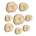 thumbnail image 1 of Newfoundland Dog Head Wood Buttons for Crochet Knitting Sewing DIY Craft - 1.25 Inch Large (5pcs), 1 of 7