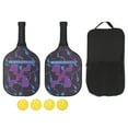 thumbnail image 2 of Paddles, Protective Edge Guard  Rackets with Bag for Indoor X Pattern,Graffiti, 2 of 7