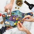 thumbnail image 4 of Fish Cutting Board, Surreal View of Marine Life with Submerged Colony of Pillar Corals Aquatic Fauna Print, Tempered Glass Cutting and Serving Board, Wine Bottle Shape, Multicolor, by Ambesonne, 4 of 5