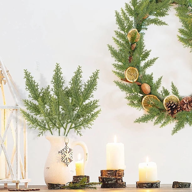 Rama de Aguja de Pino Artificial Xihbxyly Decoración para Árbol de Navidad