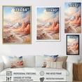 thumbnail image 4 of Designart "Sunkissed Sands Beach Photo II" Nautical & Beach Floater Framed Wall Art Living Room, 4 of 7