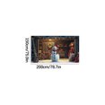 thumbnail image 3 of Decoraciones de Navidad Al Aire Libre Cubierta de Puerta de Garaje de Navidad, Copos de Nieve Coloridos, Decoración de Puerta de Garaje de Navidad, Decoración de Fondo de Navidad de Vacaciones, Fiesta, 3 of 5