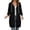 AA_Black, variant on Women's Zip Up Hoodies Long Sleeve Long Tunic Sweatshirts Oversized | Long Fleece Jacket Coats, Drawstring, Zip Up Front, Kangaroo Pockets, Casual Outerwear, #01_Black, L