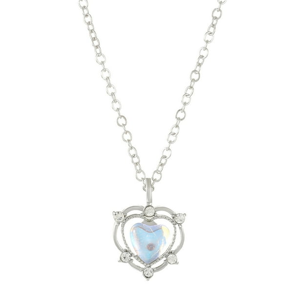 Collar con corazón para mujer Collar con colgante en forma de corazón Collar con perlas para novia Colgante en forma de corazón Regalo para el día de San Valentín