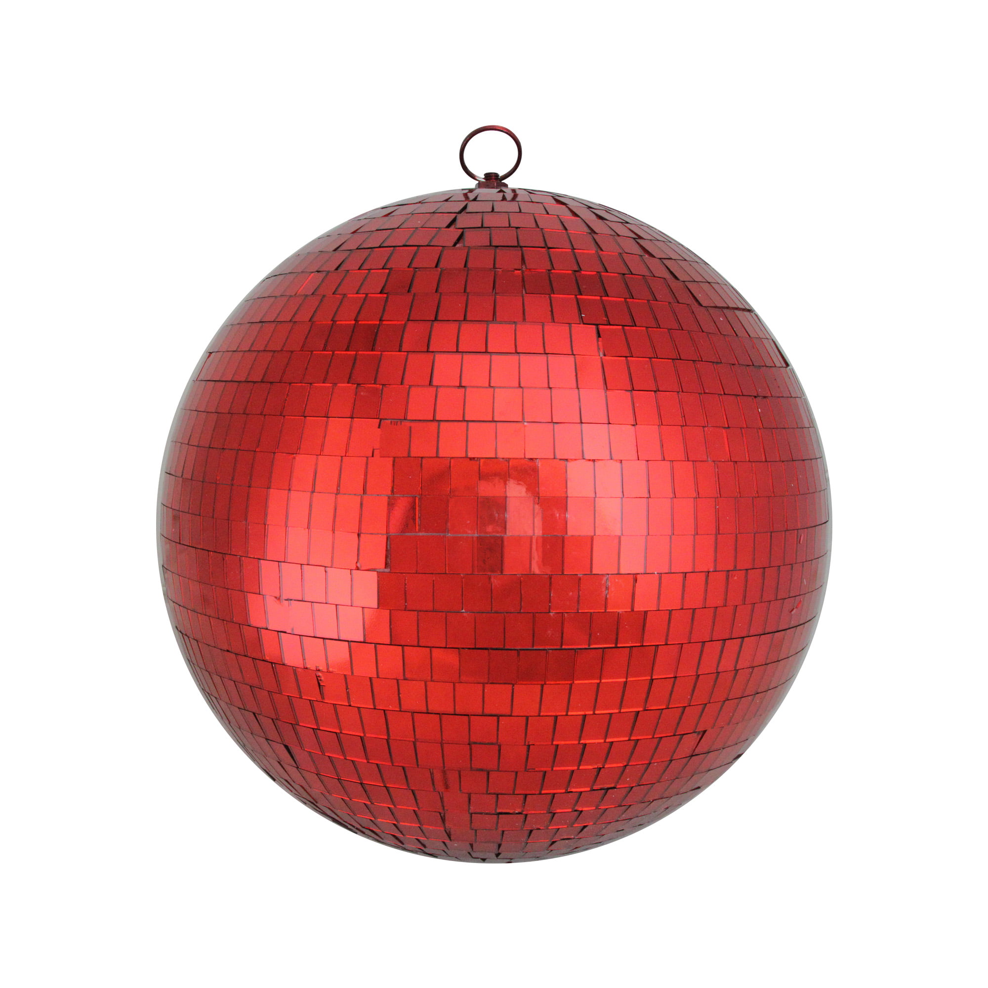 Northlight Mirrored Disco Red Glass Christmas Ball Ornament 12