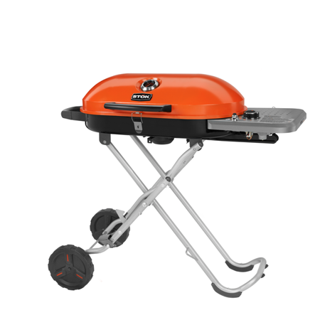 UPC 033287161386 product image for Stok Gridiron 348 Sq. In. 1-Burner Portable Propane Gas Grill in Black/Orange wi | upcitemdb.com