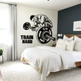 thumbnail image 2 of Weight Lift Train Hard Strength Fit Strong Fitness Silhouette Motivation Inspirational Fitness Healthy Life Style Wall Art Vinyl Sticker Decal Home Décor Work Out Gym Room Bedroom Size (8x10 inch), 2 of 3