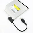 thumbnail image 3 of Lubelski USB 2.0 to MINI Sata II 6+7 13Pin Adapter Converter Cable for DVD/CD ROM Drive, 3 of 7