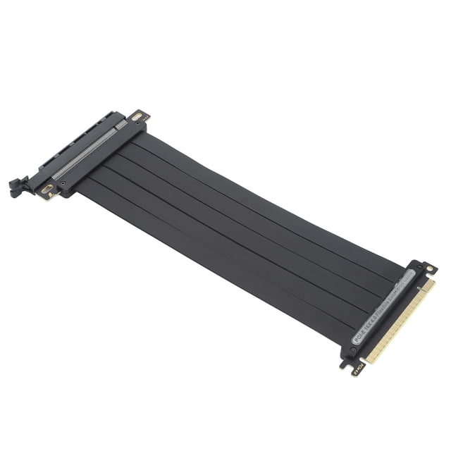 PCIe Câble Rehausseur 4.0 X16, Femelle Angle 180 Degrés EMI Blindé Haute Vitesse Carte d'Extension Flexible Port Vertical Montage Gaming PCI Express Gen4 Câble Rehausseur pour RTX4090