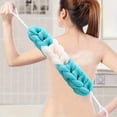 thumbnail image 4 of Back Scrubber for Shower Exfoliating Body Strap Long Bath Mesh Sponge for Deep Cleaning and Skin Smoothing 10 In, 4 of 4