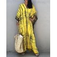 thumbnail image 2 of Robe de Plage Imprimée pour Femmes Manches Courtes Grande Taille Maillot de Bain Cover Ups, 2 of 5