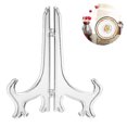 thumbnail image 2 of 12 Pieces Plastic Easels Plate Racks, Plate Racks, Folding Plates, Display Stands for The Presentation of Collecting Plates, Bowl Racks, Books, Plates, DVD, Picture, 2 of 8