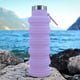 thumbnail image 5 of Taza Para Beber Botella deportiva plegable a prueba de fugas para niños de 500 ml de silicona para exteriores (lavanda) Tmvgtek Para Estrenar, 5 of 9