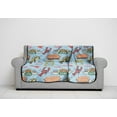 thumbnail image 4 of Friends Blue Doodles Plush 62"x90" Blanket, 4 of 4