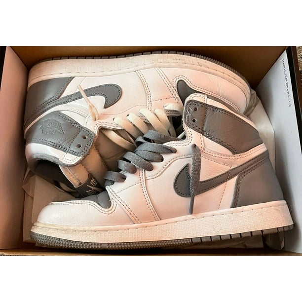 Ni - ke Ni - ke Air Jordan 1 Retro High OG GS Stealth Grey White Kids AJ1 Casual 575441-037