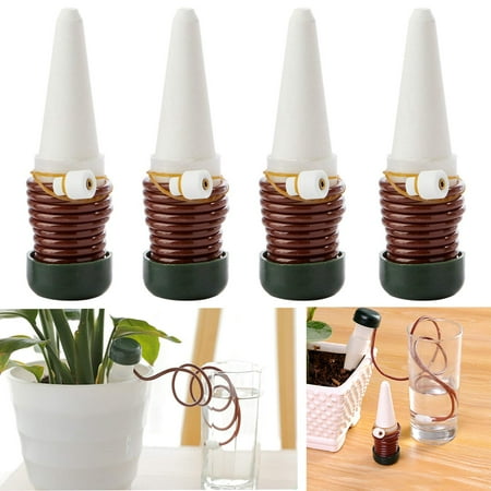 4 Pcs Watering Stakes Vacation Plant Waterer Self Automatic Drip