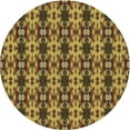 thumbnail image 1 of Ahgly Company Indoor Square Patterned Orange Gold Area Rugs, 3' Square, 1 of 6