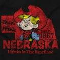 thumbnail image 2 of Dennis The Menace Nebraska State Men's Graphic T Shirt Tees Brisco Brands S, 2 of 6