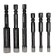 thumbnail image 3 of Juego de 6 brocas de diamante negras para taladrar en seco, para cerámica, mármol, azulejos, piedra, vidrio y materiales duros (5/6/8/10/12 pulgadas)., 3 of 5