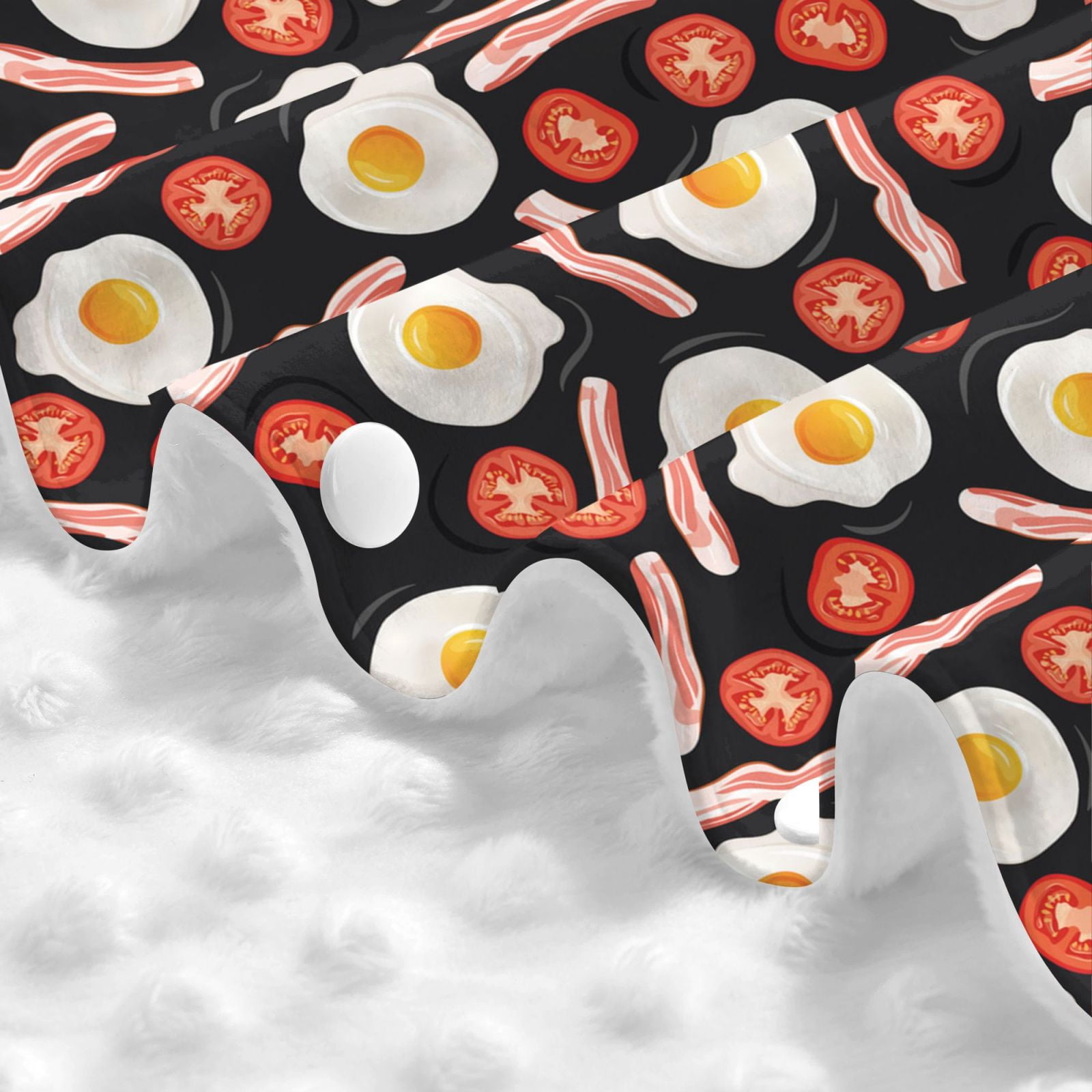 Car Seat Cover Baby - Tomato Bacon Omelette Breathable Infant Car Seat Cover for Baby Carseat, Lightweight Comfort Baby Essentials Must Haves Newborn Stuff for Girl Boy