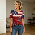 thumbnail image 4 of 250th Anniversary USA Shirt Casual 250 Years Of Freedom T Shirt Short Sleeve Tshirts Patriotic Shirts Tops, 4 of 6