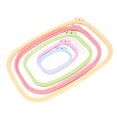 thumbnail image 2 of Aro de bordado de plástico de colores, punto de cruz, bordado elástico, herramientas de bordado circular, 2 of 5