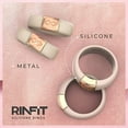 thumbnail image 4 of Rinfit Silicone Rings for Women & Men - Couple Sets Rubber Wedding Bands - Black, Nude&Rose Gold, 4 of 8