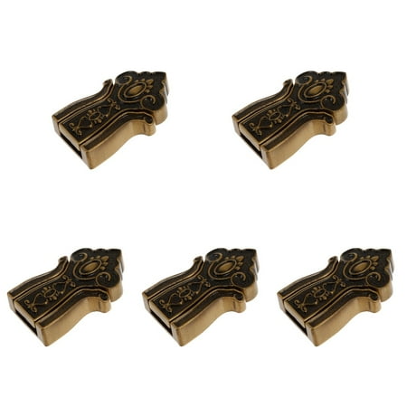 

HOMEMAXS 5pcs Vintage Folding Hideaway Hook Space Aluminum Wall Hook Heavy Duty Retractable Hook
