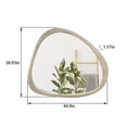 thumbnail image 5 of “45 Inch Natural Wood Washed Asymmetrical Solid Wood Wall Mirror - Large Framed Dressing Mirror for Living Room, Bedroom, Bathroom & Entryway Decor”, 5 of 5
