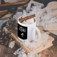 thumbnail image 6 of 3dRose, iSki, white lettering on black background with picture of skier, 11oz Magic Transforming Mug, 6 of 8