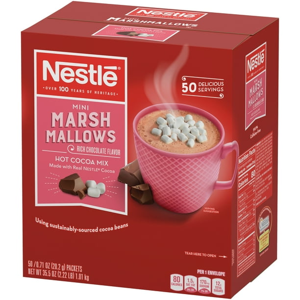 Nestle Hot Cocoa Mix, Rich Chocolate with Mini Marshmallows, Single