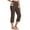 Brown #013, variant on Mohiass Capris for Women Clearance Wide Leg Summer Capris Pants for Women Yoga High Waisted Tummy Control Womens Capri Pants with Pockets Navy S