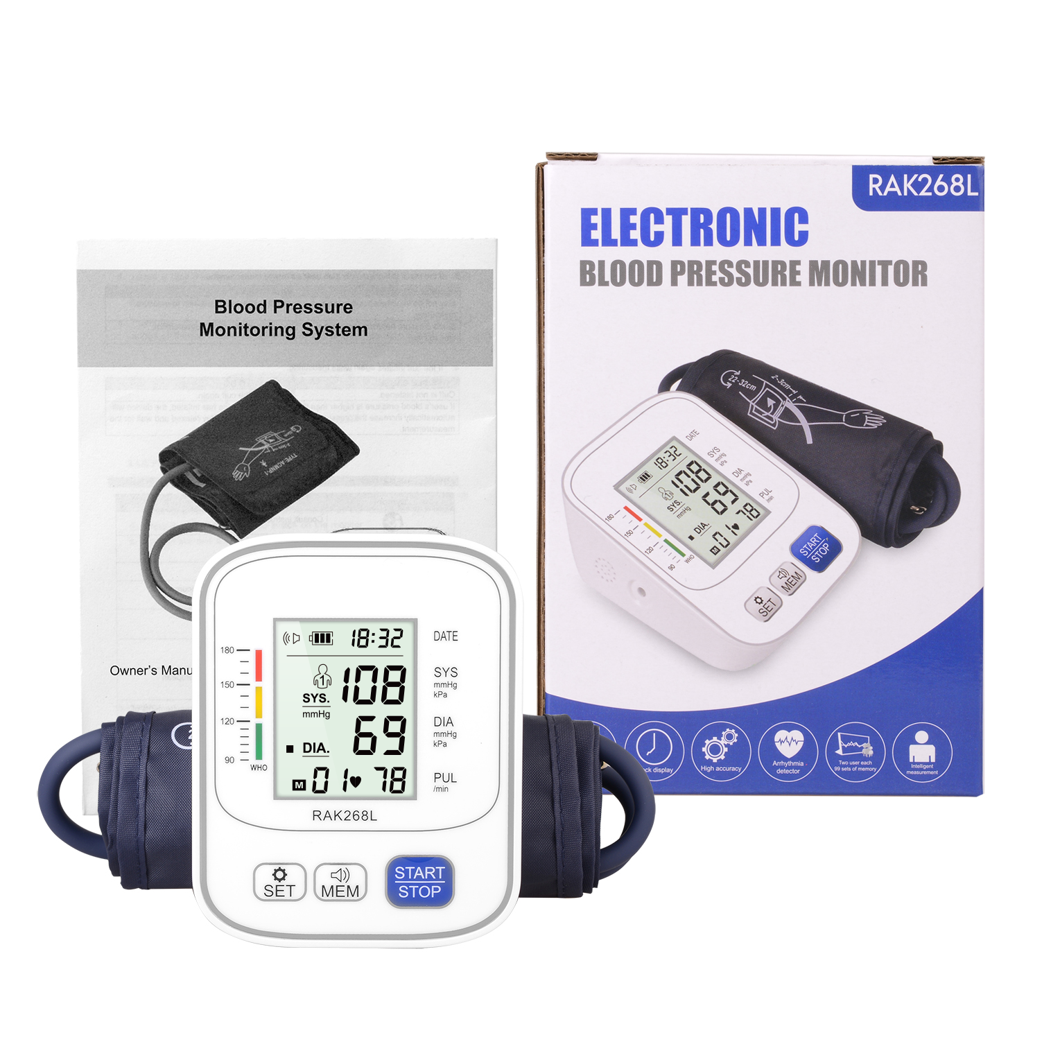 Awpmdmr Voice Blood Pressure Monitor with Large Cuff photo 7