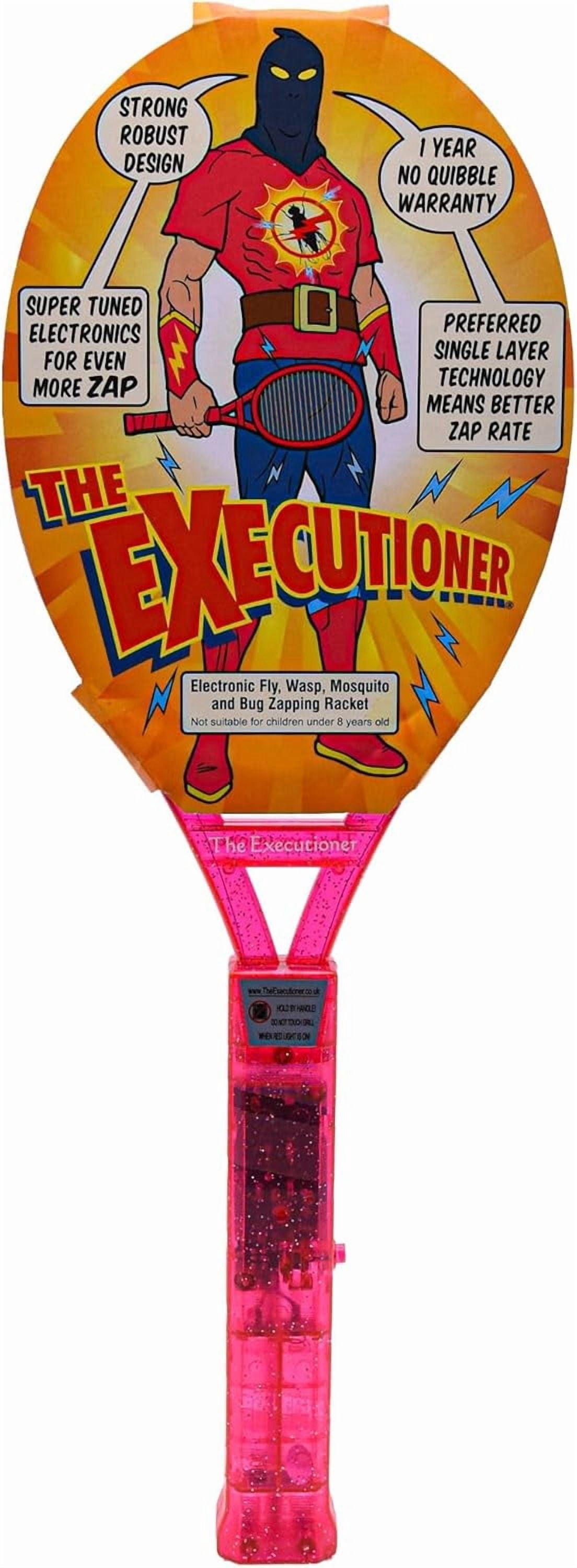 The Executioner Pink Fly Swatter Racket Mosquito Bug Zapper 50cm Long