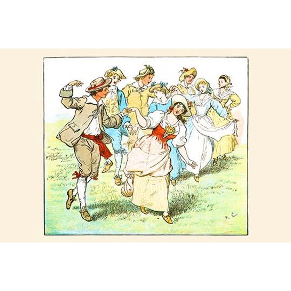 Square Dance-Fine Art Canvas Print (20" x 30")