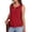 *Red, variant on ClodeEU Women's Round Neck Eyelet Embroidery Tank Top, Loose Fit Solid Color Casual Summer Shirt Red,Womens Plus M
