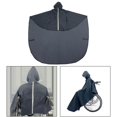 thumbnail image 4 of Fauteuil Roulant Imperméable Poncho Respirant Léger Couche PVC Imperméable Respirant Cape de Pluie Bleu Foncé, 4 of 8
