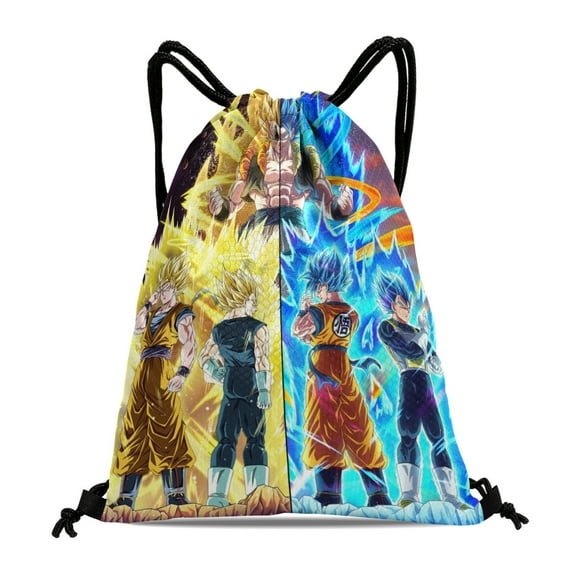 Drawstring Backpack for DRAGON BALL Sackpack Women Men Adults Party Favor Bags Sports for Gym Travel Swimming Hiking Camping Tote Bag 11.8 × 15.7 in