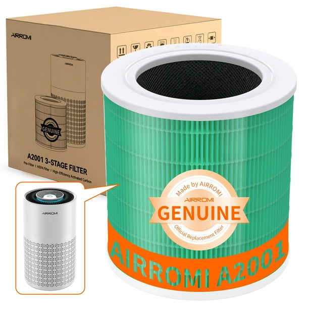 Filtro de repuesto para purificador de aire AIRROMI A2001 HEPA 3 en 1