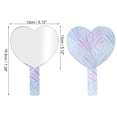 thumbnail image 2 of 1 Pc Espejo Cosmético en Forma de Corazón para Mujeres para Salón de Belleza Viaje Color Variado Espejo de Plástico y Aluminio, 2 of 3
