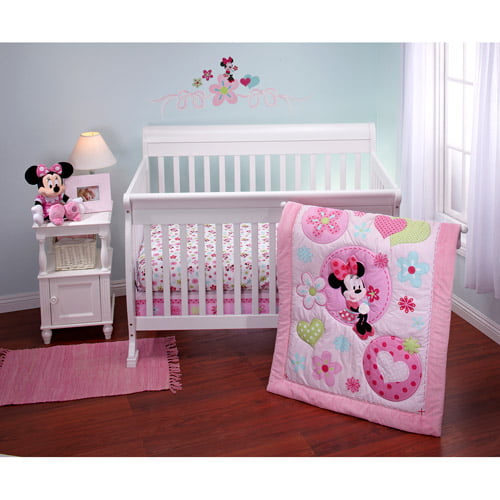 Disney - Minnie Sitting Pretty 3 piece Crib Bedding Set ...