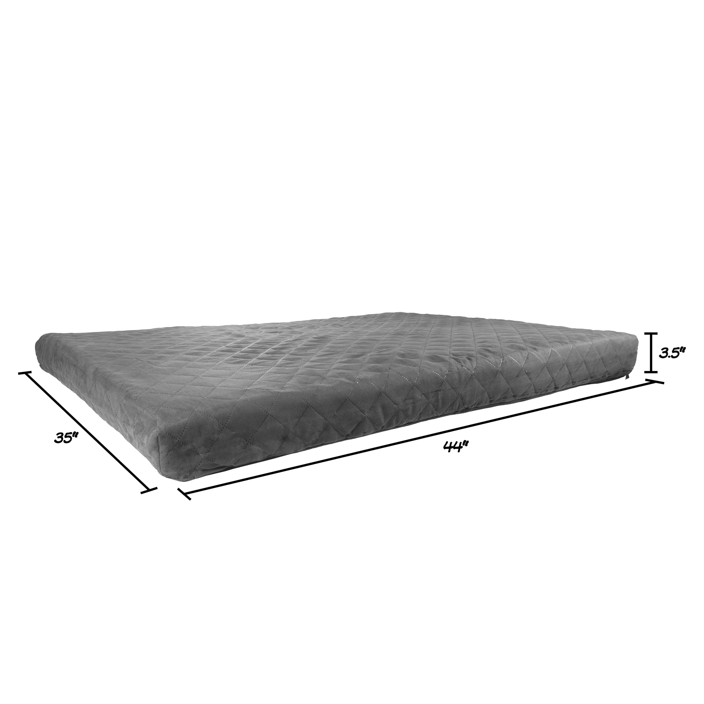 PETMAKER 2-Layer Memory Foam Dog Bed with Machine Washable Cover (Gray)